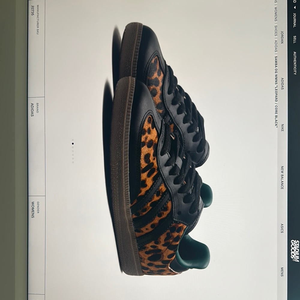 Adidas Leopard Print Sneakers with Black and Brown
New In Box!
